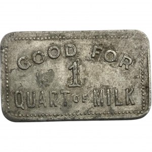 Canada Hanover Ontario 1 Quart Ideal Dairy Merchant Milk Token