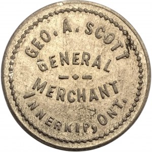 Canada Innerkip Ontario 5 Cent Geo. A. Scott Merchant Token 514-B-E
