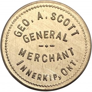 Canada Innerkip Ontario 25 Cent Geo. A. Scott Merchant Token 514-B-C