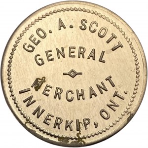 Canada Innerkip Ontario 50 Cent Geo. A. Scott Merchant Token 514-B-B