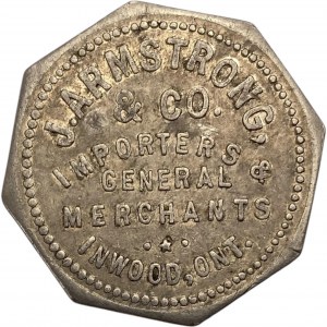 Canada Inwood Ontario 25 Cent J. Armstrong & Co. Merchant Token 516-B-Cx