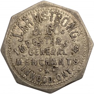 Canada Inwood Ontario 50 Cent J. Armstrong & Co. Merchant Token 516-B-Bx