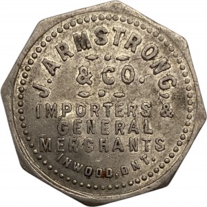 Canada Inwood Ontario 25 Cent J. Armstrong & Co. Merchant Token 516-B-C