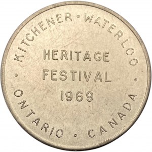 Canada Kitchener Ontario 1969 Heritage Festival Medallion