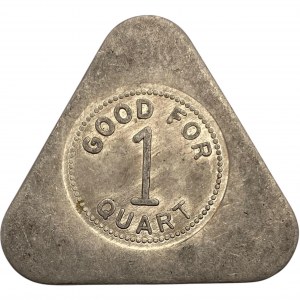 Canada Goderich Ontario 1 Quart Andrew's Dairy Merchant Milk Token