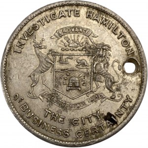 Canada Hamilton Ontario Business Certainty Medallion Holed