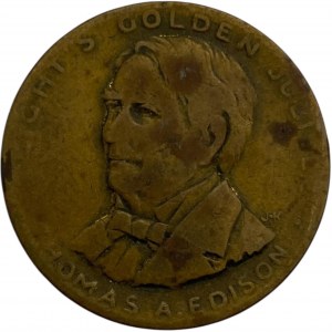 Canada Thomas Edison 1929 Lightbulb Medallion