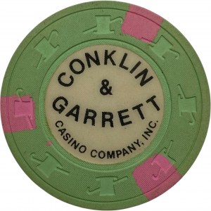 Canada Brantford Ontario Conklin & Garrett Casino Chip