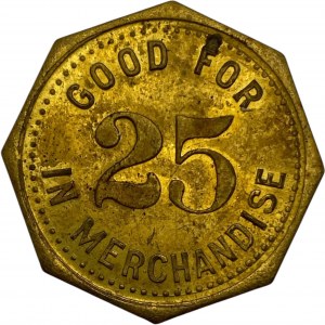Canada Forest Ontario 25 Cent R.J. Vincent Merchant Token 384-H-Cx