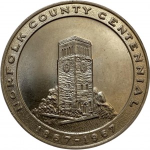 Canada Norfolk County 1967 Centennial Medallion