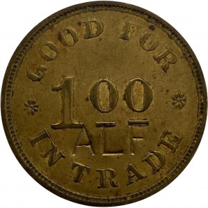Canada Neustadt Ontario 1 Dollar J. Derbecker ALF Counterstamp Merchant Token 680-B-A