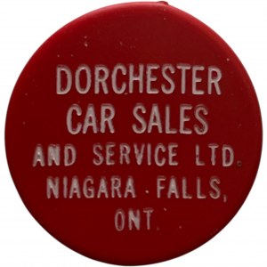 Canada Niagara Falls Ontario 5 Cent Dorchester Car Sales Merchant Token 708-K-E