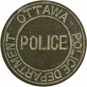 Canada Ottawa Ontario Police Department 1 Rail Fare Token