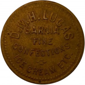 Canada Sarnia Ontario One Loaf D.W.H. Lucas Merchant Token