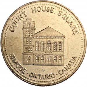 Canada Simcoe Ontario 1976 Court House Square Medallion