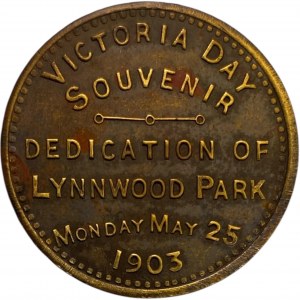 Canada Simcoe Ontario 1903 Victoria Day Souvenir G.O. Werrett Medallion