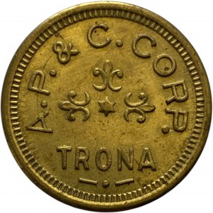 United States Trona CA 25 Cent A.P. & C. Corp Merchant Token