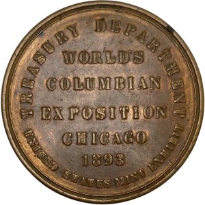 United States Chicago Illinois 1893 US Government Building Medallion
