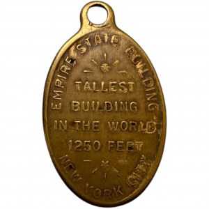 United States New York NY Empire State Building Medal