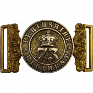 Great Britain 73rd Perthshire Regiment Officers Belt Buckle RARE