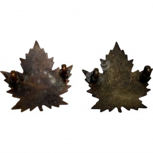 Canada 3rd Siege Artillery Collar Badges (2 Pieces)