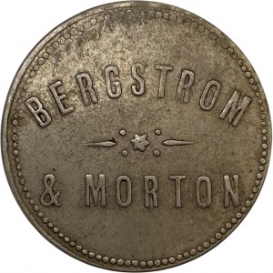 Bergstrom & Morton 12 1/2 Drink Merchant Token