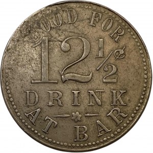 Bergstrom & Morton 12 1/2 Drink Merchant Token