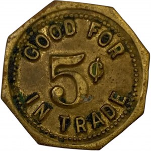 O'Reilly's Tavern 1354 Dewey Ave. 5 Cent Merchant Token