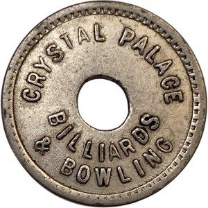 Crystal Palace Billiards & Bowling 5 Cent Merchant Token