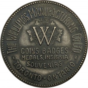 Canada Toronto Ontario City Hall Wellings Manufacturing Co. Ltd. Medallion