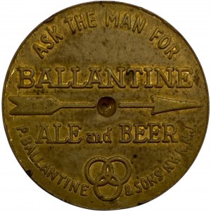 Ballantine Ale & Beer Spinner Good Luck Medallion