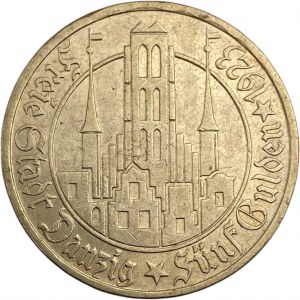 Poland Danzig Gdansk 1923 5 Gulden