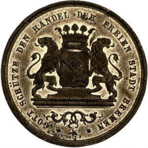 Germany Bremen New Bank 1864 Free City Medallion