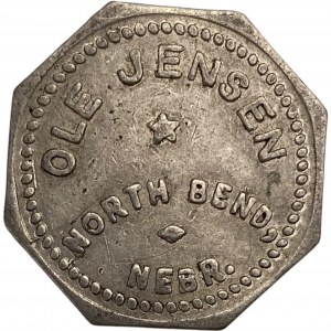 United States North Bend NE 10 Cent Ole Jensen Merchant Token