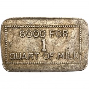Canada Clinton Ontario 1 Quart Fairholme Dairy Merchant Milk Token