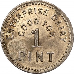 Canada Toronto Ontario 1 Pint Crawford & Currie Merchant Milk Token