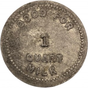 Canada Fort Francis Ontario 1 Quart Lowe's Dairy Merchant Milk Token