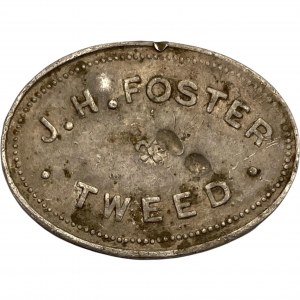 Canada Tweed Ontario 1 Pint J.H. Foster Merchant Milk Token