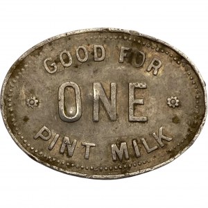 Canada Tweed Ontario 1 Pint J.H. Foster Merchant Milk Token