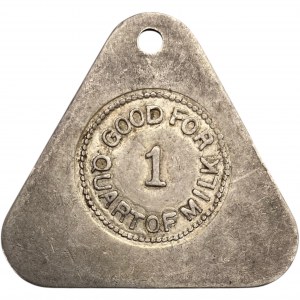 Canada Pembroke Ontario 1 Quart Brum's Dairy Merchant Milk Token