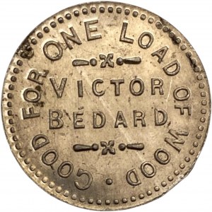 Canada Rockland Ontario One Load of Wood Victor Bedard Merchant Token 844-B-A