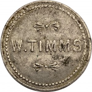 W. Timms Good For 1 Quart Milk Merchant Token