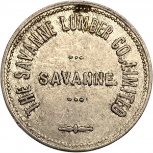 Canada Savanne Ontario 1 Dollar The Savanne Lumber Co. Merchant Token 912-A-A
