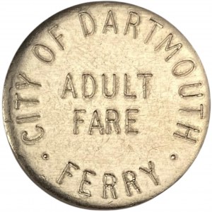 Canada Dartmouth Nova Scotia One Fare Dartmouth Ferry Token
