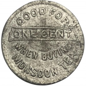 Monsoon Tea 1 Cent Merchant Token