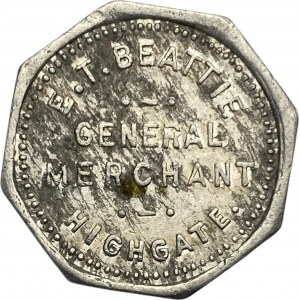 Canada Highgate Ontario 5 Cent E.T. Beattie Merchant Token 492-A-E