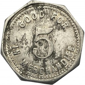 Canada Highgate Ontario 5 Cent E.T. Beattie Merchant Token 492-A-E