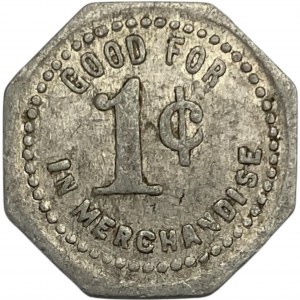 Canada Tavistock Ontario 1 Cent F. Krug Merchant Token 1012-A-F
