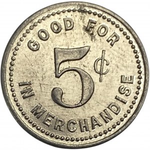 Canada Bismarck Ontario 5 Cent Co-Operative Store Merchant Token 96-A-E