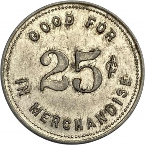 Canada Bismarck Ontario 25 Cent Co-Operative Store Merchant Token 96-A-C